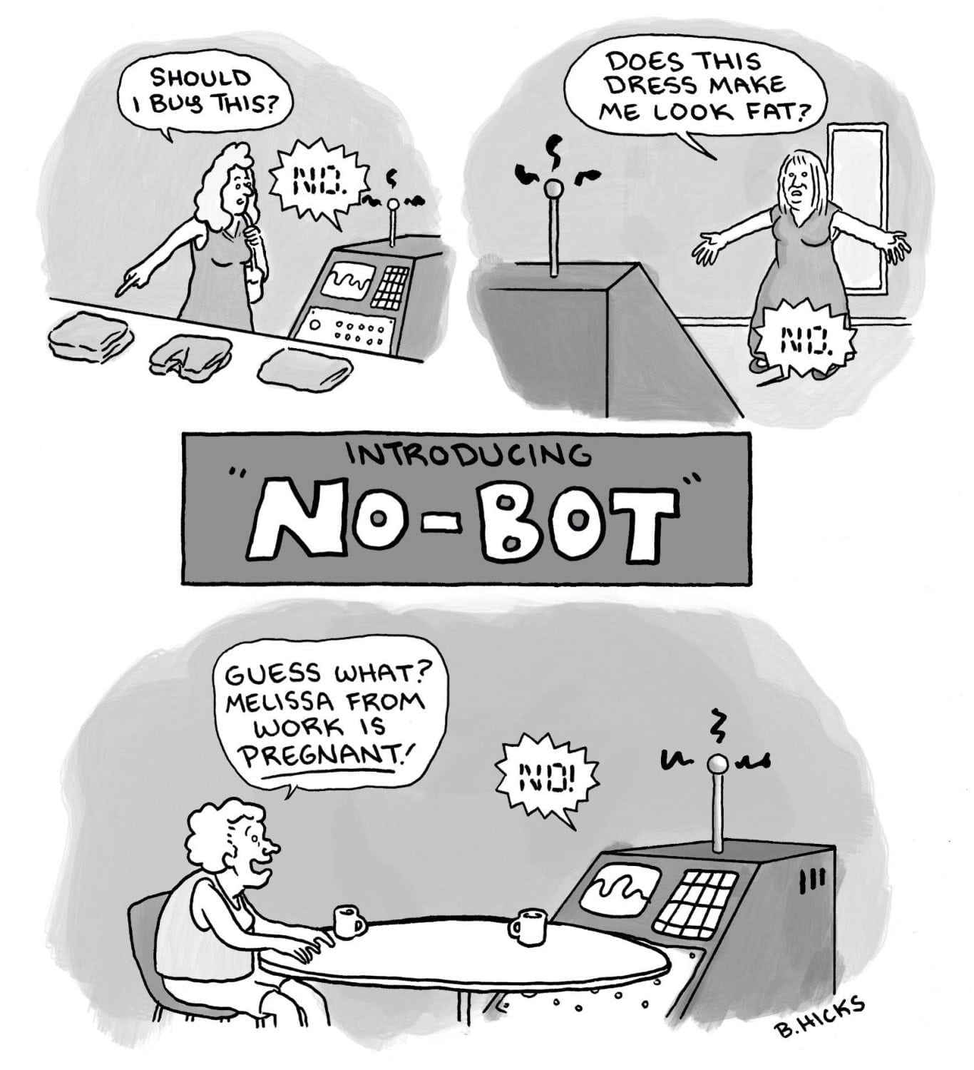 Nodbot CARTOON: No-Bot – Weekly Humorist