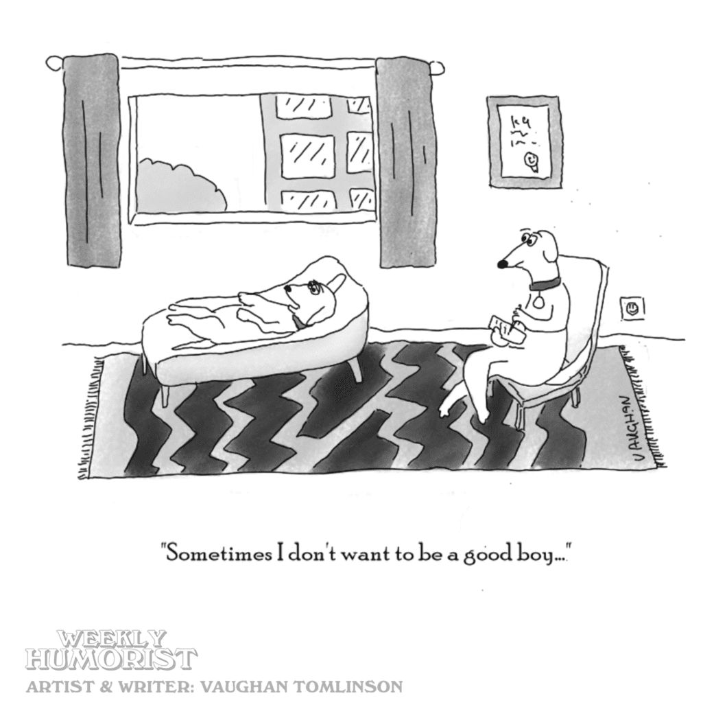 CARTOON Dog Therapy Weekly Humorist